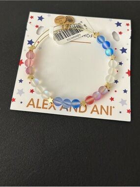 Alex and Ani Bracelet NWT Red,White&Blue Celebration Bead Bangle